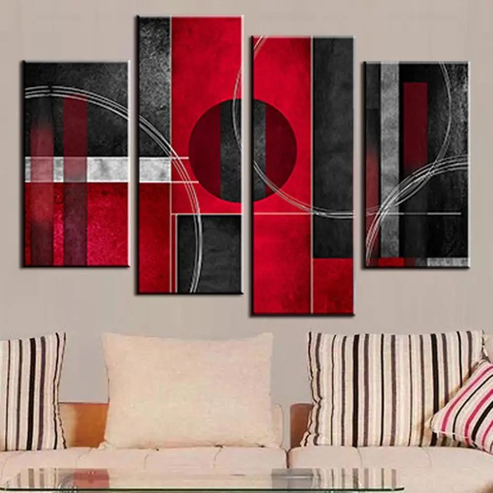 Online kopen wholesale rode cirkel foto uit china rode cirkel foto ... Rood woonkamer