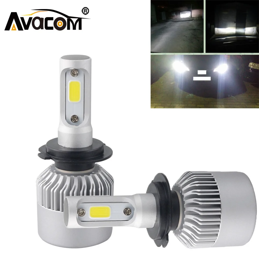 

Avacom 2 Pieces LED H1 H11 H8 H9 H7 Car Fog Light Bulb 12V COB 6500K White 8000Lm HB3 HB4 H27 H3 Automobiles Fog Lamp DRL