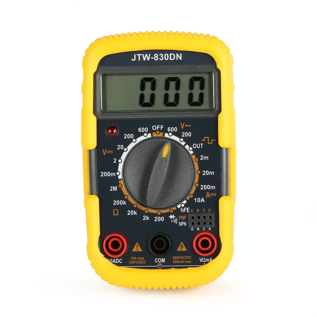 

JTW-830DN Handheld Mini Digital Multimeter 1999 Counts AC/DC Volt Amp Ohm Diode HFE Tester Multifunction portable Multimeters