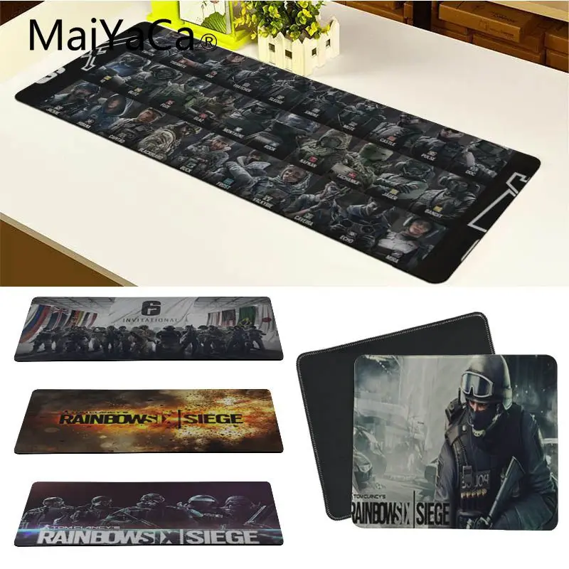

MaiYaCa Top Quality rainbow six siege mouse pad gamer play mats Keyboard Mat Desk Mat Computer Game Tablet Gaming