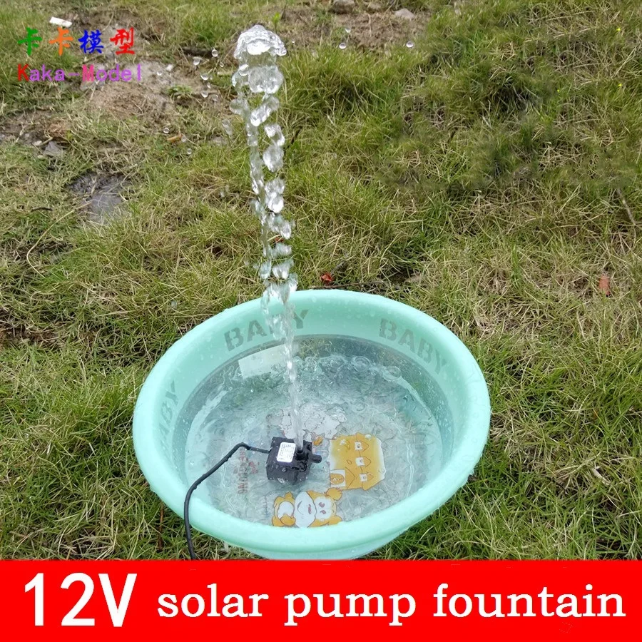 Solar Power Fountain Pool Water Pump Garden Irrigation Supplies Garden