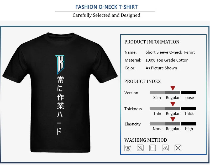 Kaizer Always work hard T-shirt_detail_black