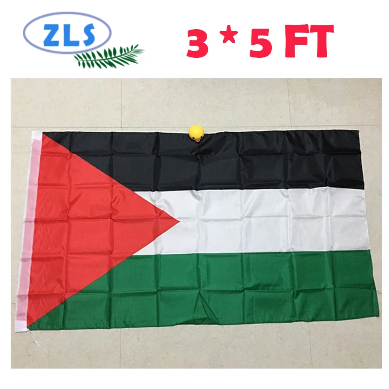

2018 The Palestine Flag Polyester Flag 5*3 FT 150*90 CM High Quality Cheap Price In-kind Shooting