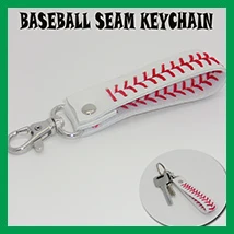 Софтбол или бейсбольная кожа прошитый брелок с разделенным кольцом в комплекте - Цвет: baseball