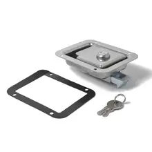 VODOOL Stainless Steel Car Paddle Latch Trailer Truck Tool Box Door Lock With Key Auto Vehicle Security Locking Car Accessories