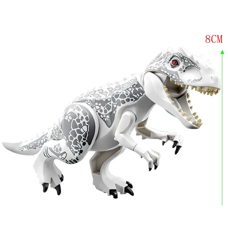 

jurassic Dinosaur park Indominus Rex DIY Blocks Dinosaurs Tyrannosaurus Rex Tiny Models Building Block Kids Toys Creator Animals