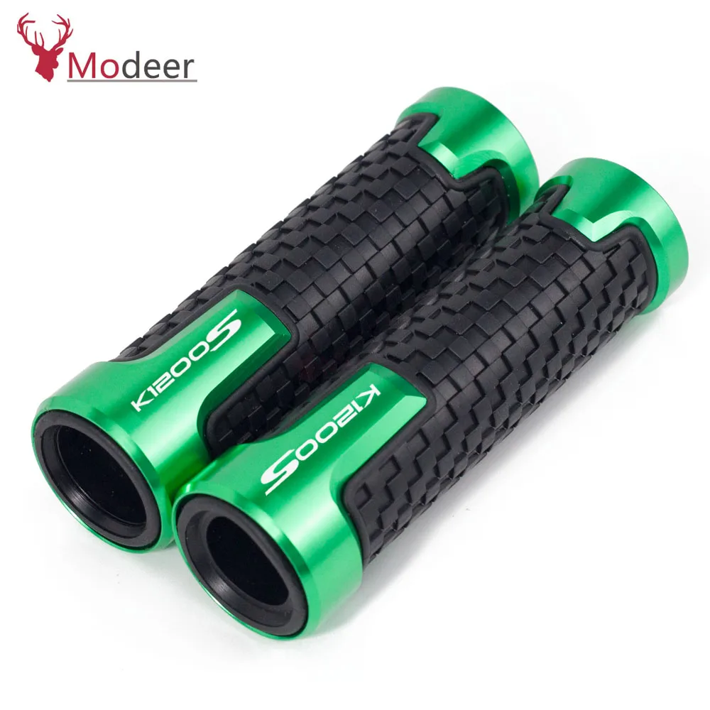 Motorcycle CNC Aluminum+Rubber Handlebar Handle Bar Grips Aluminum&anti-Slip For BMW K1200S Accessories High quality (4)
