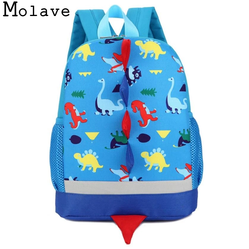 

MOLAVE backpack new high quality Baby Boys Girls Dinosaur Pattern Animals Toddler School Bag backpack laptop JAN4