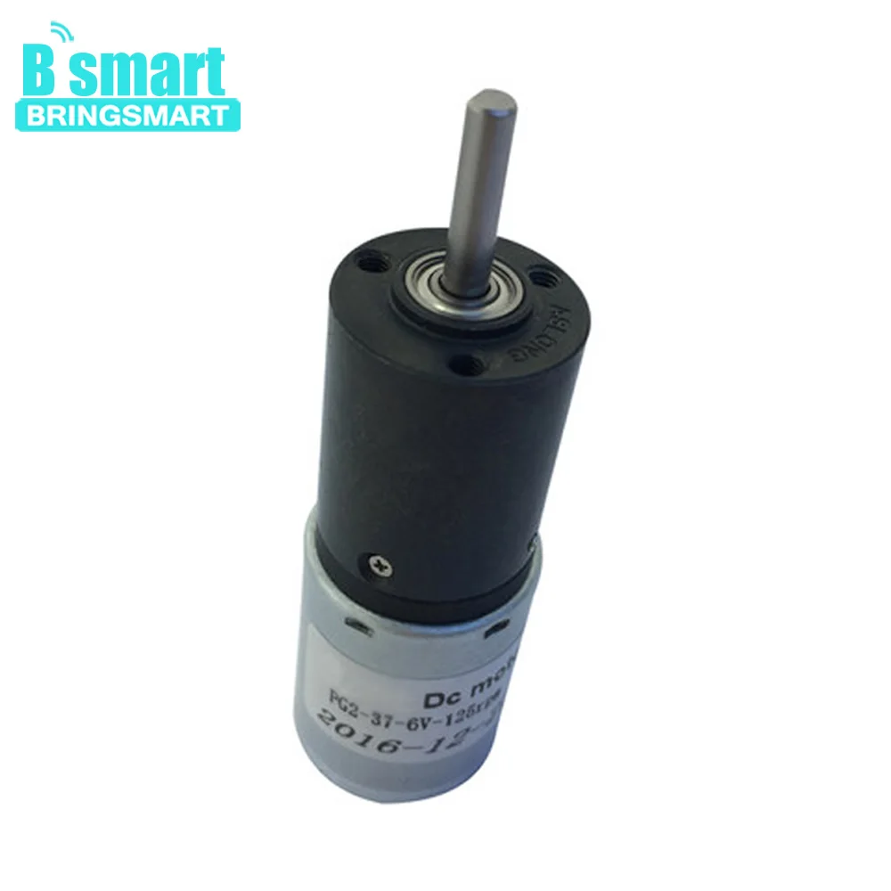 

Bringsmart 6V 12V 24V Micro Planetary Gearbox Motor 125RPM For DIY Fingerprint Lock Optical Instrument Office Equipment PG22-370