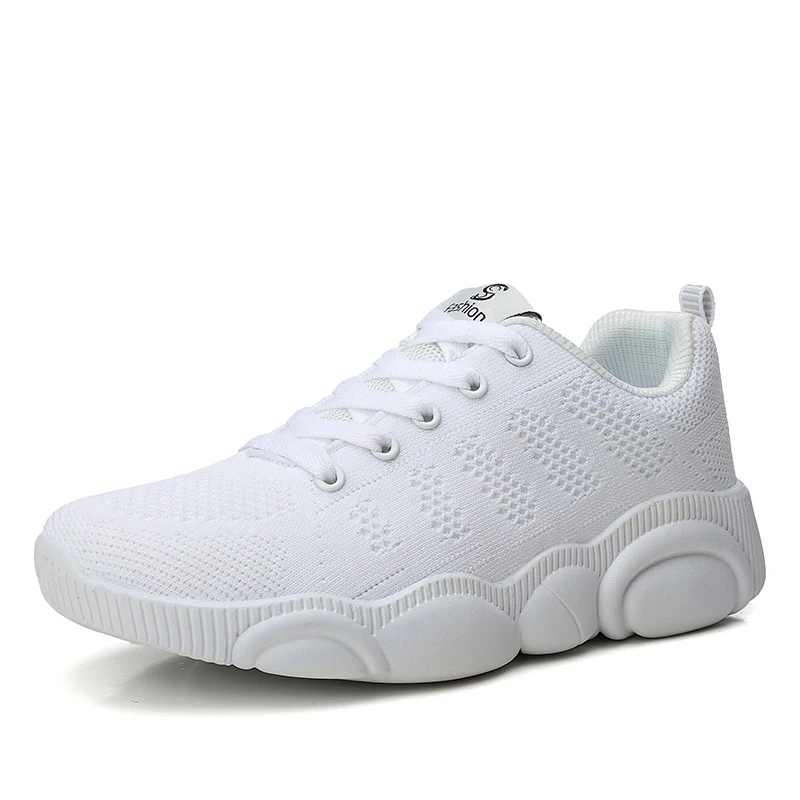 

LEMAI Black Ladies Shoes Sneakers Women Mesh Breathable Lace Up Comfortable Women Flats Shoes 2019 Fashion Casual Summer Shoes