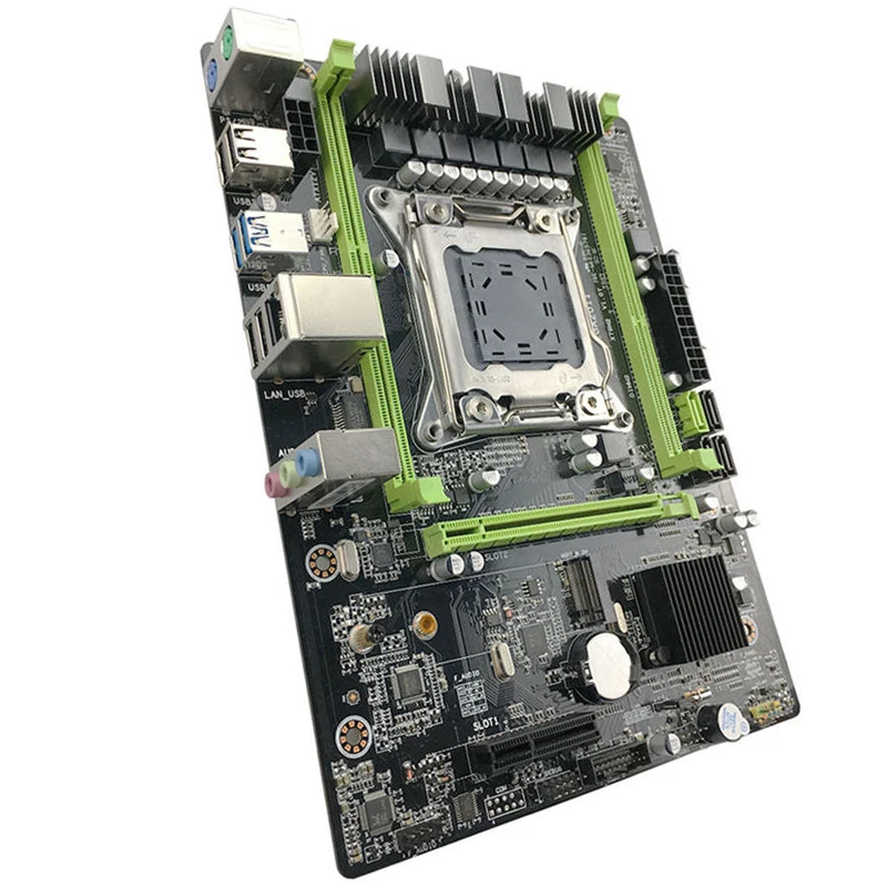Материнская плата X79 M2 LGA2011 ATX USB3.0 SATA 6 PCI E NVME M.2 SSD поддержка памяти REG ECC и процессора