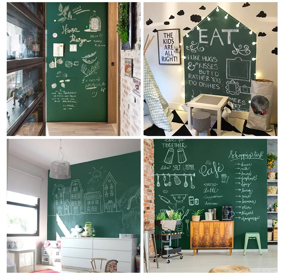 930 Wall Sticker Chalkboard flexible Chalk Board Ferrous Teaching Self-adhesive Board Green Board Color Hold Magnets Wall Decor_30
