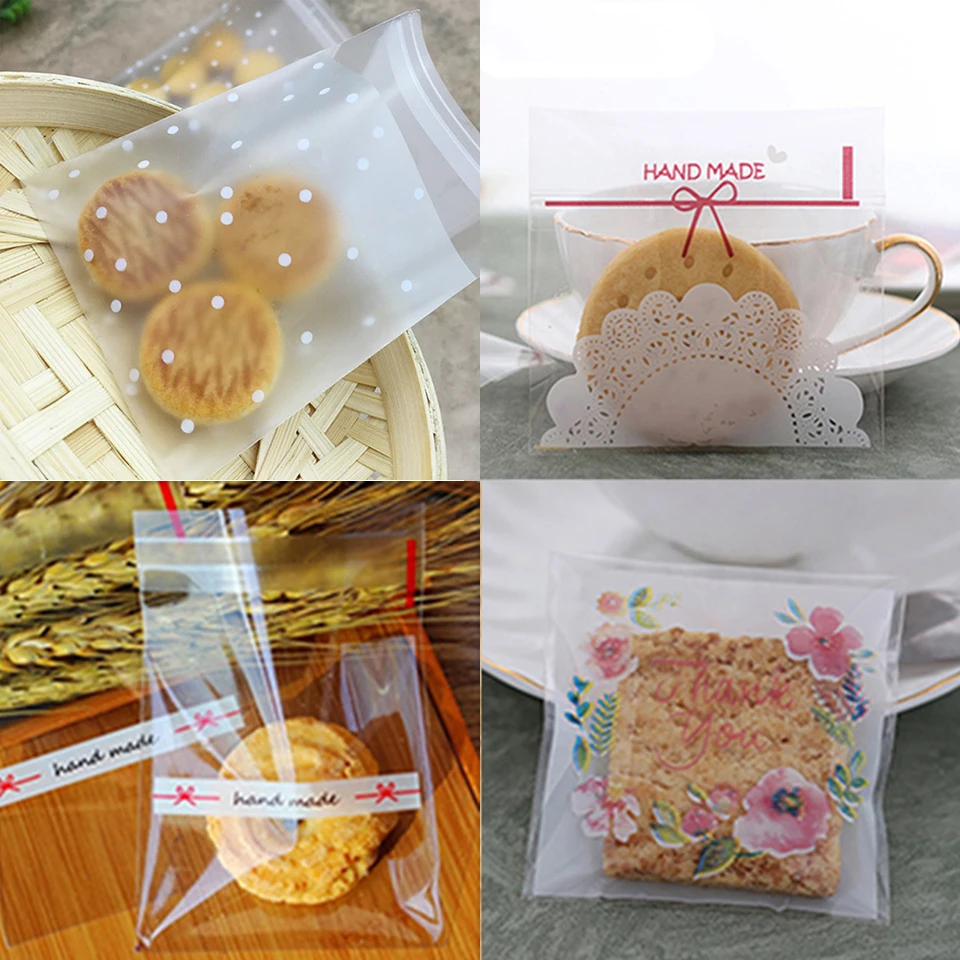 Tronzo 100 шт пластиковый пакет свадебные подарки для гостей самоклеящийся матовый целлофановый печенье конфеты подарочный пакет упаковка на день рождения