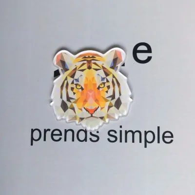 9 шт./компл. Тигр Волк животное Harajuku булавка значок пластиковая брошь значки для одежды значок на рюкзаке акриловые значки на одежду