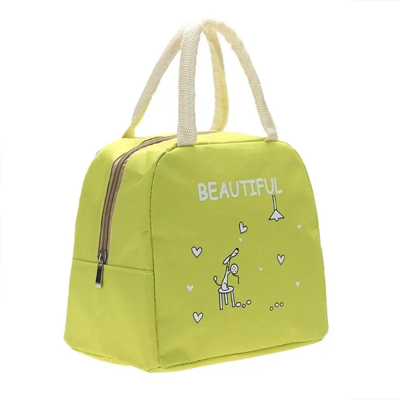 

Lunch Insulated Bag Cooler Portable Tote Handbag Travel Warm Food Containers