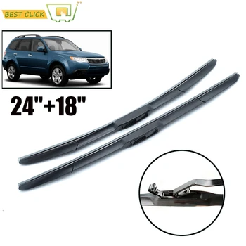 

Misima 24"+18"Windshield Windscreen Wiper Blades For Subaru Forester 2008-2012 SH Front Window Hybrid 3 Section 2009 2010 2011