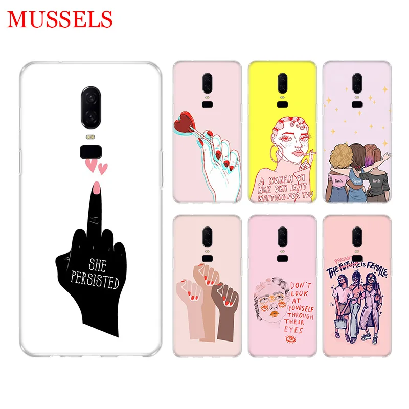 Feminist Girls Phone Back Case for font b OnePlus b font font b 7 b font