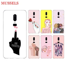 Feminist Girls Phone Back Case for OnePlus 7 Pro 6 6T 5 5T 3 3T 7Pro Art Gift Patterned Customized Cover Coque Capa