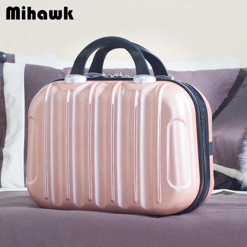 

Mihawk Women Fashion Makeup Suitcase Tote Cartoon Travel Beauty Toiletries Wash Tote Box Organizer Handbag Supplies Accessories