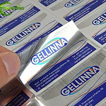 Leotriting 1000 шт на заказ спрессованные золотые серебряные клейкие наклейки индивидуальные металлические Золотые/серебряные косметические бутылки банки наклейки