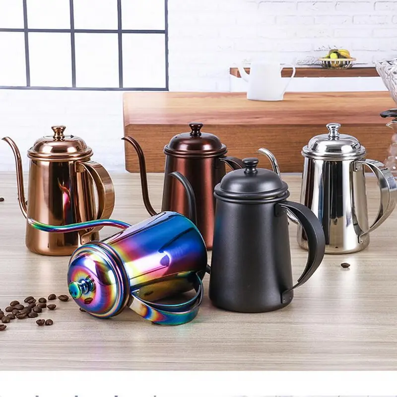 

650ML 18/8 Stainless steel leakproof tank dripping turkish coffee pot bubble teapot moka pot stainless