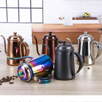 

650ML 18/8 Stainless steel leakproof tank dripping turkish coffee pot bubble teapot moka pot stainless