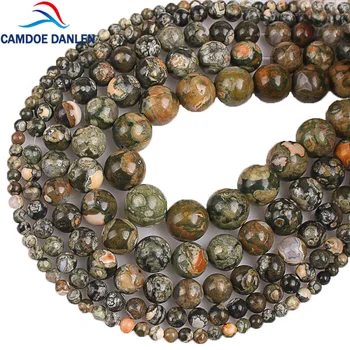 

Natural Stone Old KAMBABA Green Polar jades Stone Beads Round Beads 4 6 8 10 12mm Fit DIY Bracelet Beads For Jewelry Making