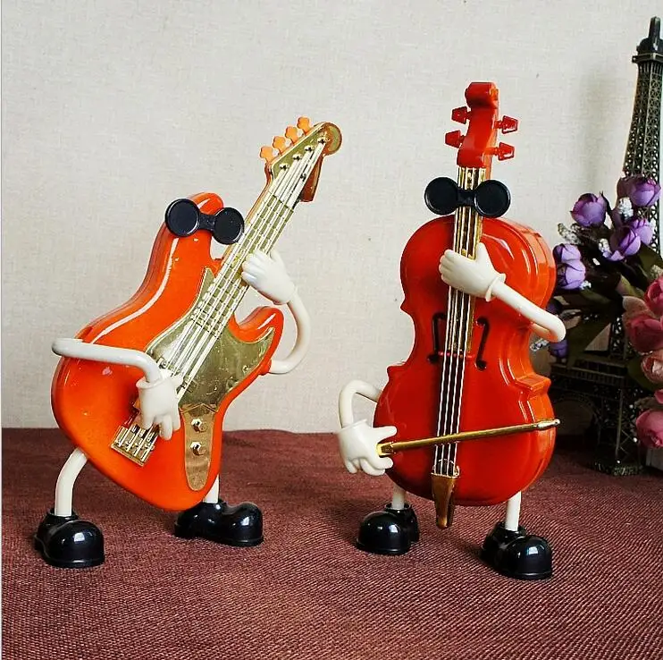 

Creative Guitar Music Box Kid Toy Plastic Novel Toys Birthday Gift Home Decor