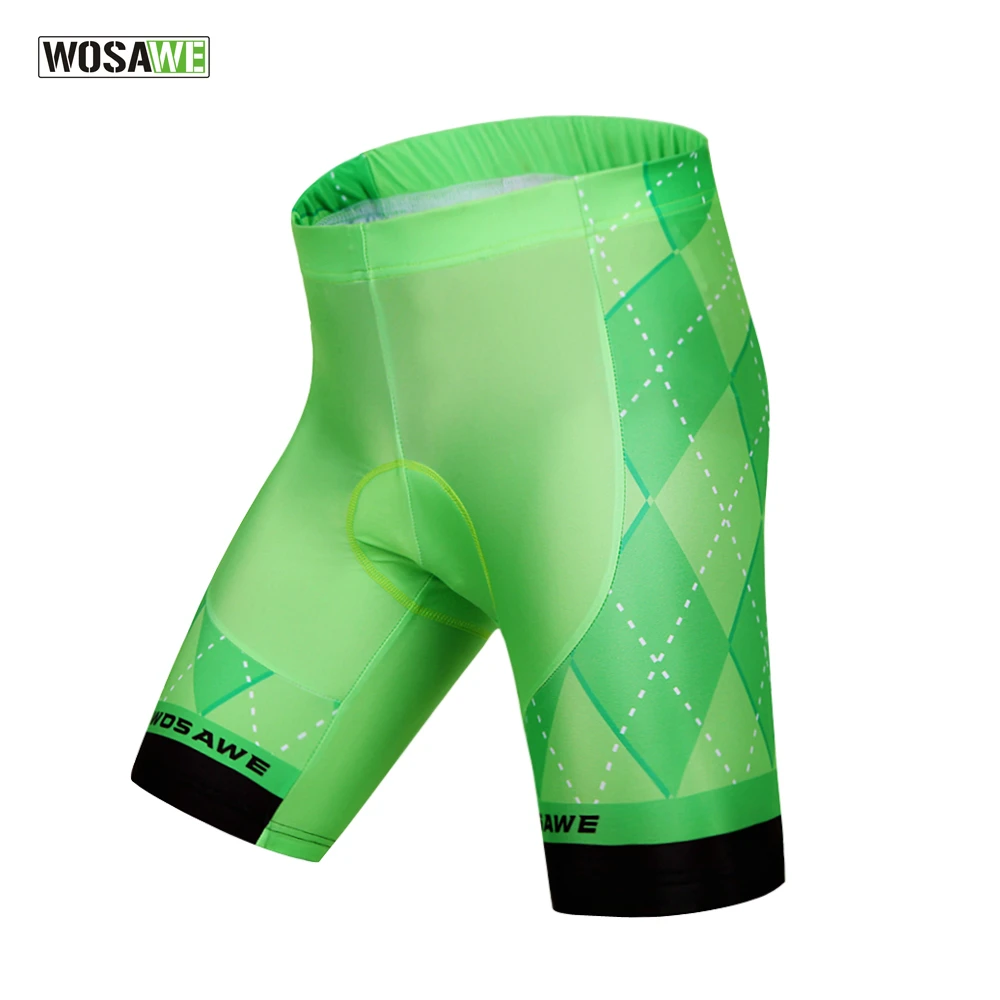 

WOSAWE Gel Padded Cycling Shorts Men Shockproof Downhill Bicycle Shorts Pro Team MTB Bike Shorts bermuda Ciclismo