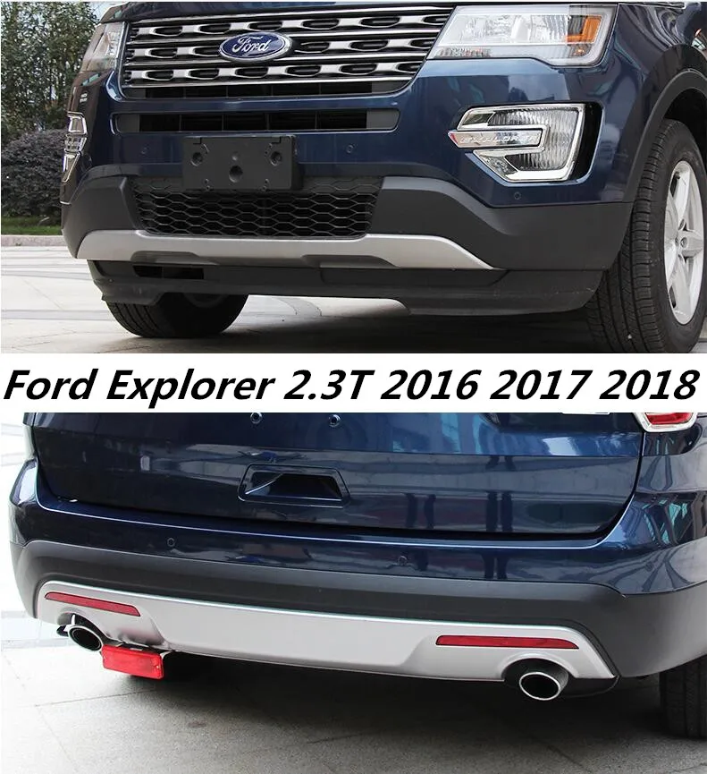 Stainless Steel Front Rear Bumper Diffuser Protector Guard Skid Plate For Ford Explorer 2 3 T 16 17 18 By Ems Bumpers Aliexpress