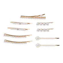 9 шт. шпилька ретро красивый элегантный жемчуг Бобби декоративные булавки заколки-пряжки для волос для женщин