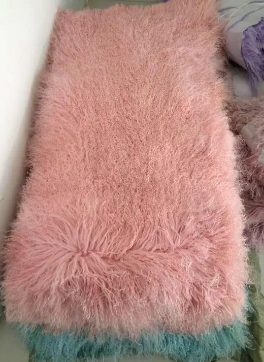 Buy High Quality Dyed Sheep Fur / Long Hair Goat Hair Fabric Fur Plate from