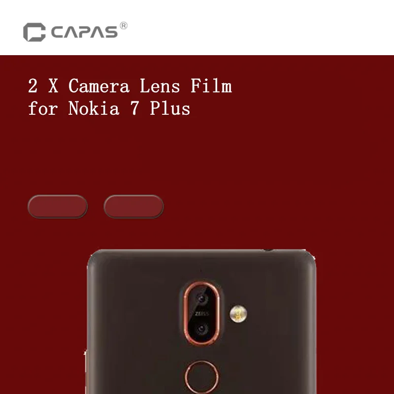 2pcs Back Camera Lens Protector for Nokia 7 Plus Fiber