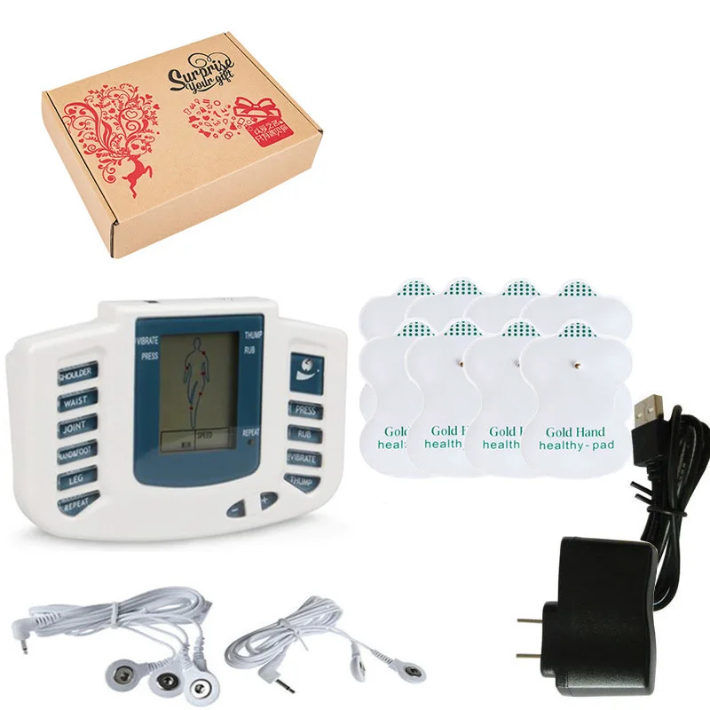 Russian & English Version Body Slimming Pulse Electronic Massage Tens Acupuncture Muscle Relax Massager Russian & English Version Body Slimming Pulse Electronic Massage Tens Acupuncture Muscle Relax Massager