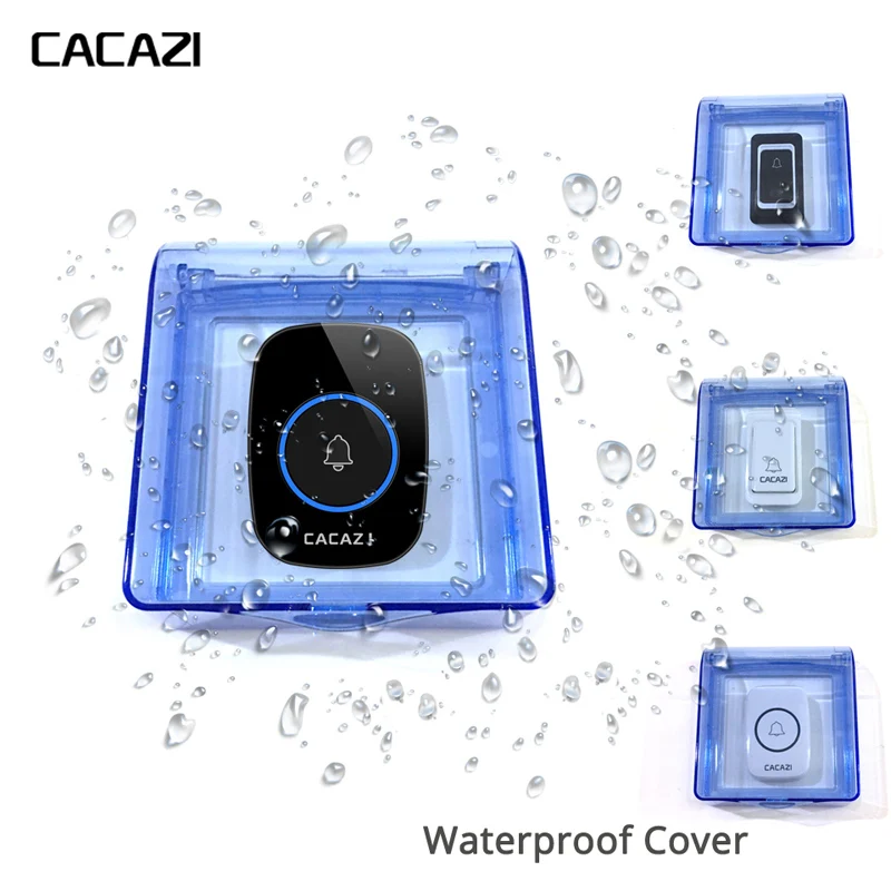 2PCS Waterproof Cover For Wireless Doorbell Smart Door Bell ring chime button Transmitter Launcher call heavy rain Accessories 2PCS Waterproof Cover For Wireless Doorbell Smart Door Bell ring chime button Transmitter Launcher call heavy rain Accessories