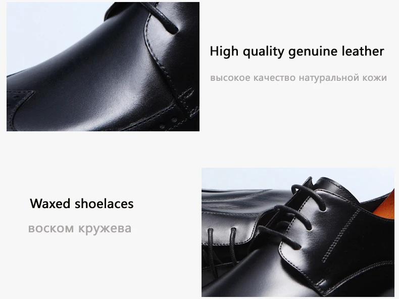 Mens Leather Casual Shoes Wedding Dress Shoe Genuine Leather Shoes Men Big Size Lace-up Oxford Shoes For Men Casual Plus Size 46 (1)