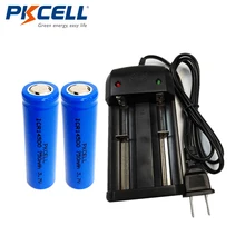 PKCELL 2 шт. 3,7 в ICR14500 750 мАч литий-ионная аккумуляторная батарея+ 1 шт. 18650 батарея умное зарядное устройство для ICR 14500 батарея