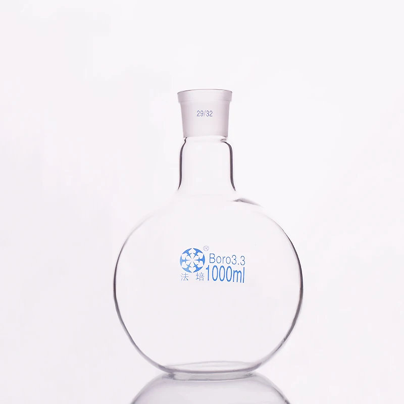 FAPE Single standard mouth flat-bottomed flask 50ml-250ml-2000ml-10000ml and joint 29/32,Single neck flat flask,Boiling flask