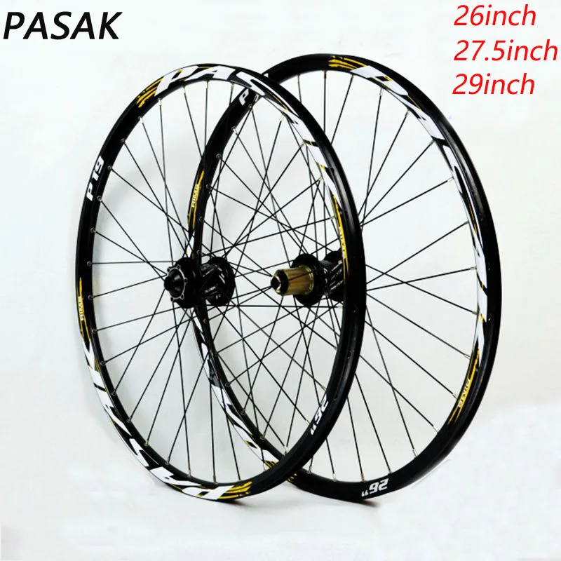 PASAK 26inch 27.5inch 29inch MTB Mountain bike wheels Barrel shaft wheels Thru axle bicycle