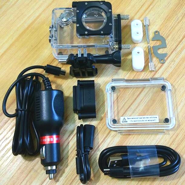 Clownfish Accessories Waterproof Housing Case for SJCAM Original SJ4000 Sj5000 SJ9000 Soocoo c30 H9 With Car Charger Motorcycle