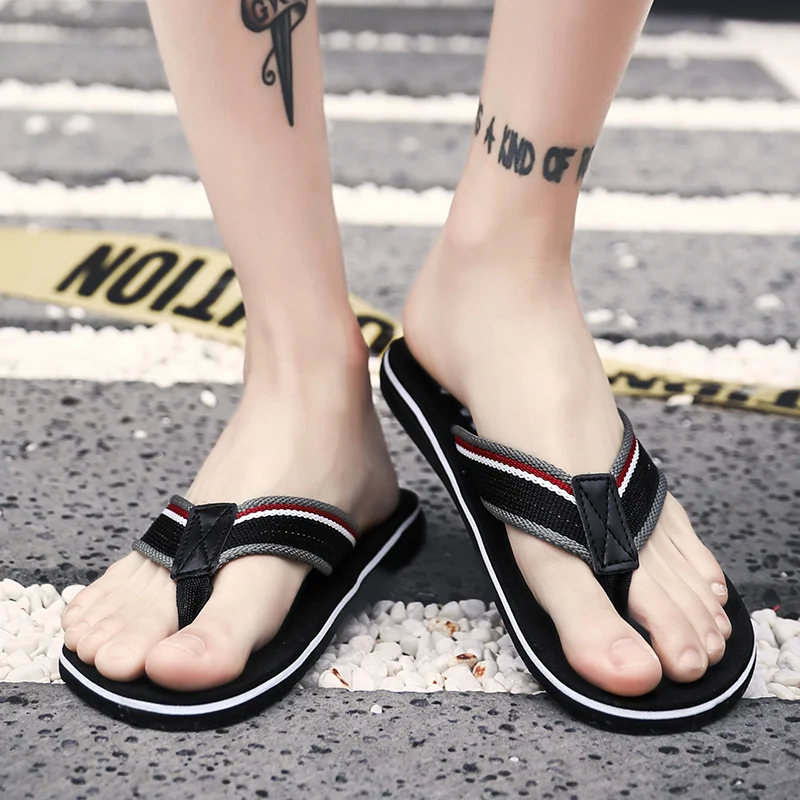 Мужские сандалии на резиновой платформе повседневные шлепанцы лето 2019|slippers