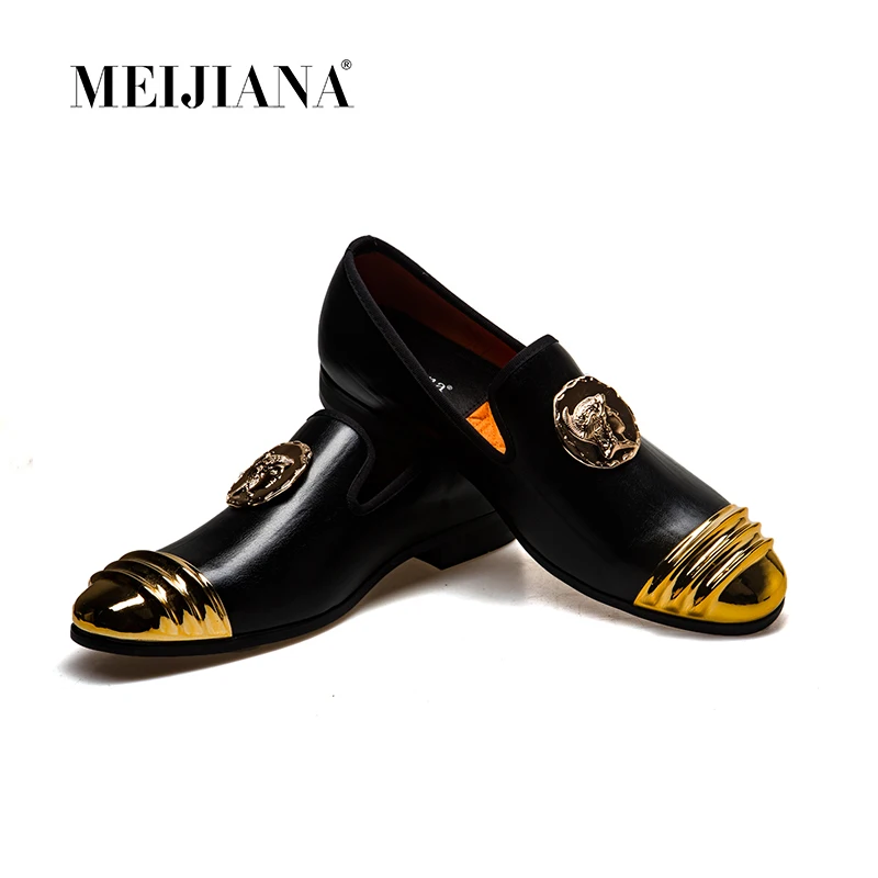 MeiJiaNa Slip On Flats Loafers Male Shoes Fashionable Mens Casual Patent Leather Comfortable Soft Handmade Driving | Обувь
