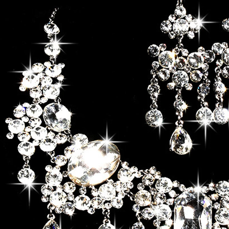 formal occasionwear Wedding Bridal Necklace Earring Jewellery Set parties,proms
