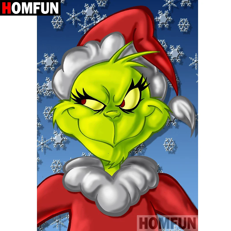 

HOMFUN Full Square/Round Drill 5D DIY Diamond Painting "Cartoon christmas" 3D Embroidery Cross Stitch 5D Home Decor A15070
