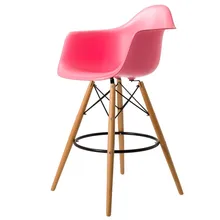 Классический Современный Дизайн Пластик и деревянной Мода барный стул, лофт счетчик табурет, популярные красочные древесины Хороший барный стул 2 шт