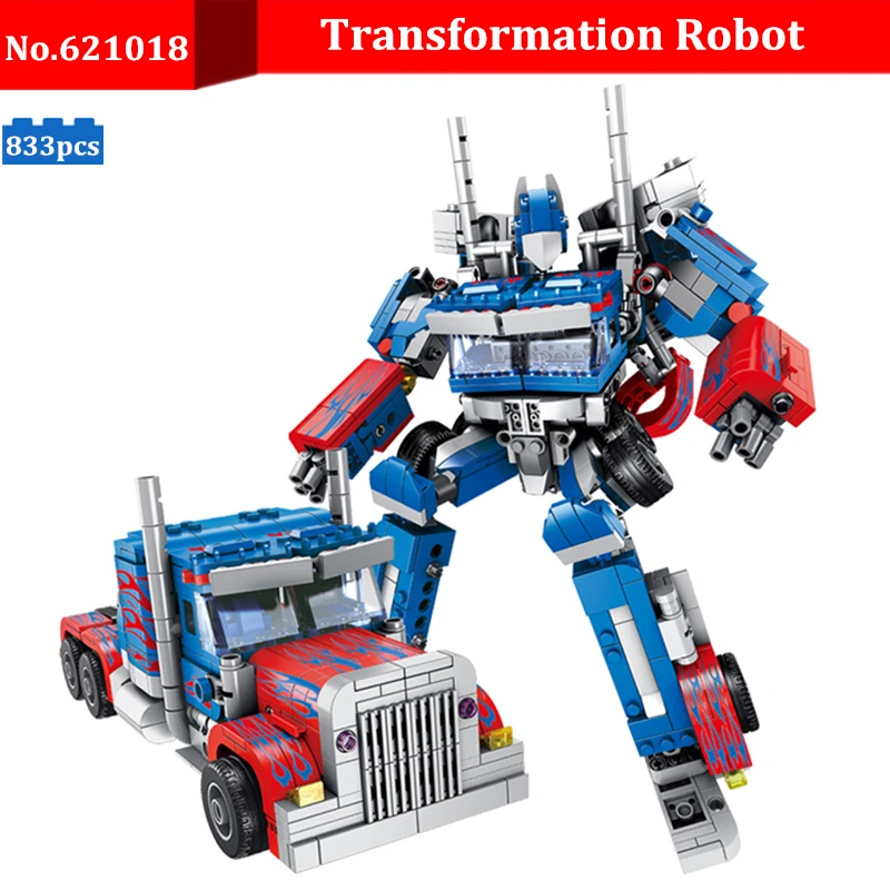 

833pcs DIY Legoing Creator Transformation Robot Building Blocks Model Bricks Compatible With Legoingly Car Truck Toys For Kids