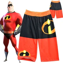 Летние Детские хлопковые шорты для мальчиков и девочек, Суперсемейка из фильма «2 Боба», одежда для мальчиков и девочек брендовые короткие модные штаны средней длины