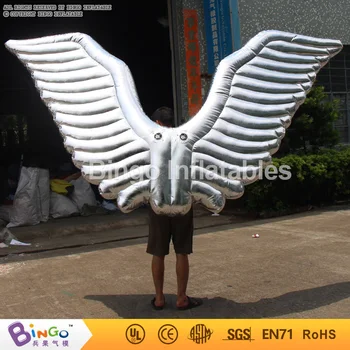 

silver inflatable wings for stage 2m or customize flashing toy