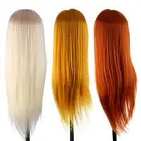 60cm Kappers Poppen Styling Mannequin Lange Haar Praktijk Training Menselijk Hoofd Professionele Salon Hair Styling Hoofd + Klem Set