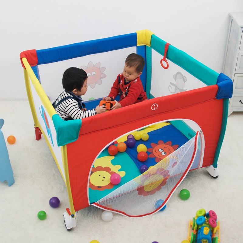 Bebe Activite Parcs Lit Parc De La Securite Pliable Portable Detachable Multifonctionnel Bebe Jeu Lit De Bande Dessinee Enfant Parc Aliexpress